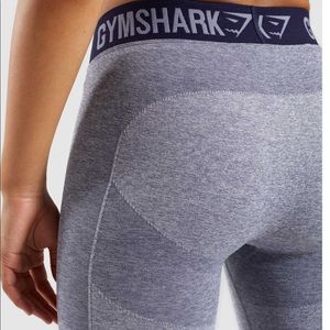 NWT Gymshark XS Flex Leggings Steel Blue Marl